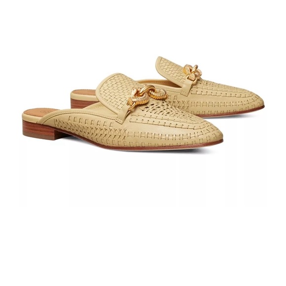 Tory Burch Jessa Backless Loafers in Sweet Corn Size 6.5 - Picture 1 of 8